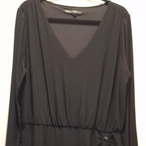 White House Black Market, Sz XL, black mini dress